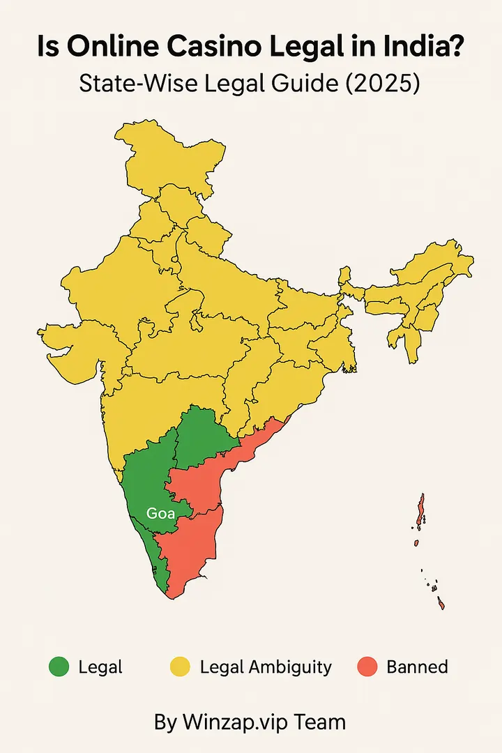 Is Online Casino Legal in India? State-Wise Legal Guide (2025)